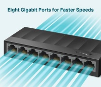 TP-Link LS1008G  8-Port 10/100/1000Mbps GİGABİT PLASTİK KASA YÖNETİLEMEZ SWITCH